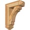 Ekena Millwork Merced Arts and Crafts Rough Sawn Bracket w/ Offset Brace, Western Red Cedar, 6"W x 18"D x 22"H BKT0604X18X22MRC03RWR - alternate 1
